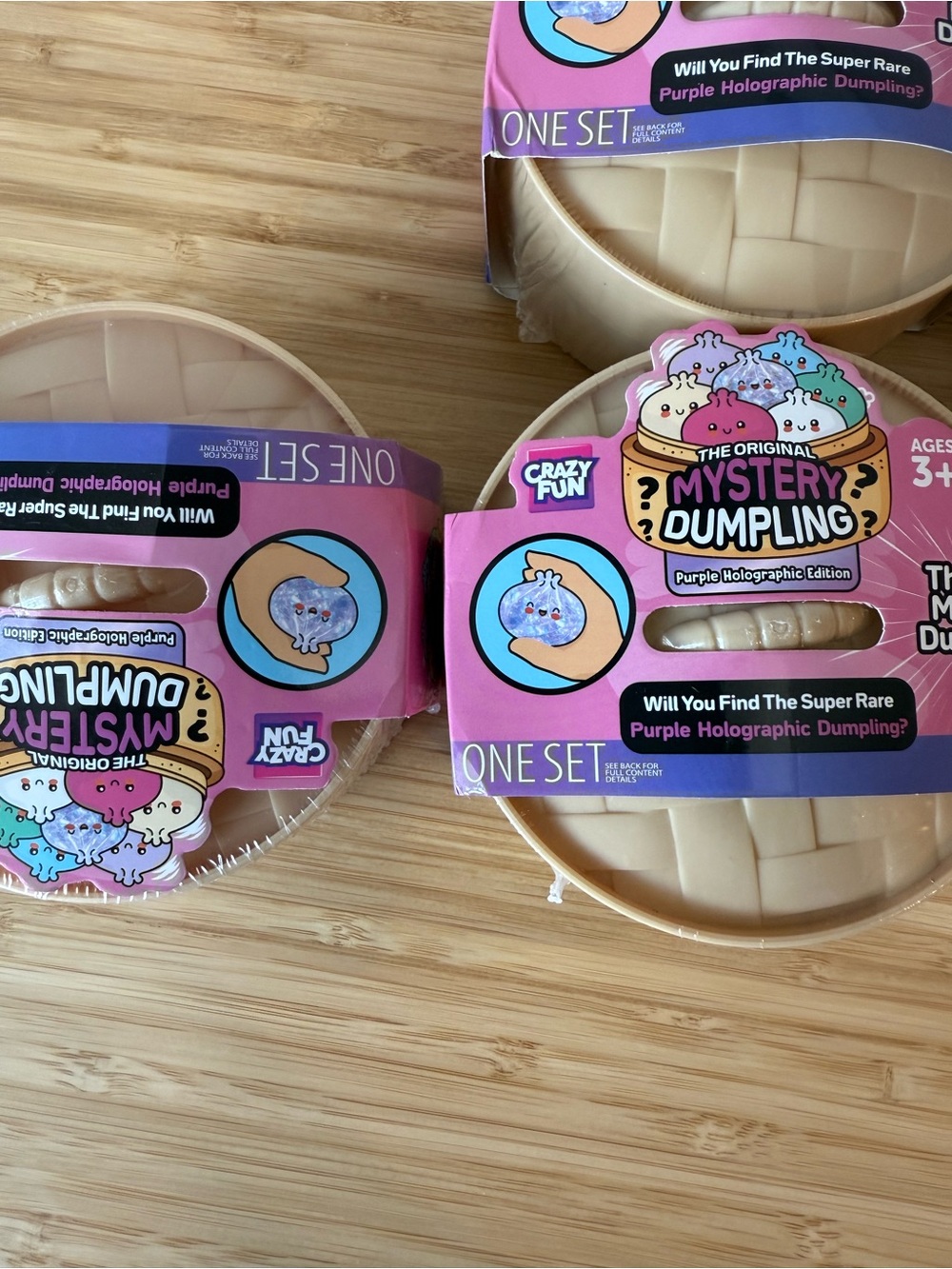 Lot of 2 2 RMS Beauty Mystery Dumpling Kids Toy Set - Pink and Purple Packaging